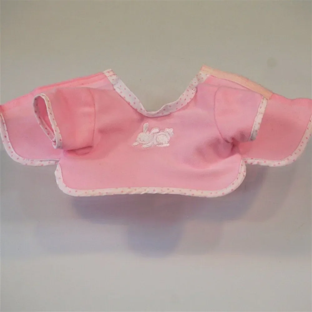 Vintage Doll Bonnet Hat And Pajama Top With Bunny Applique